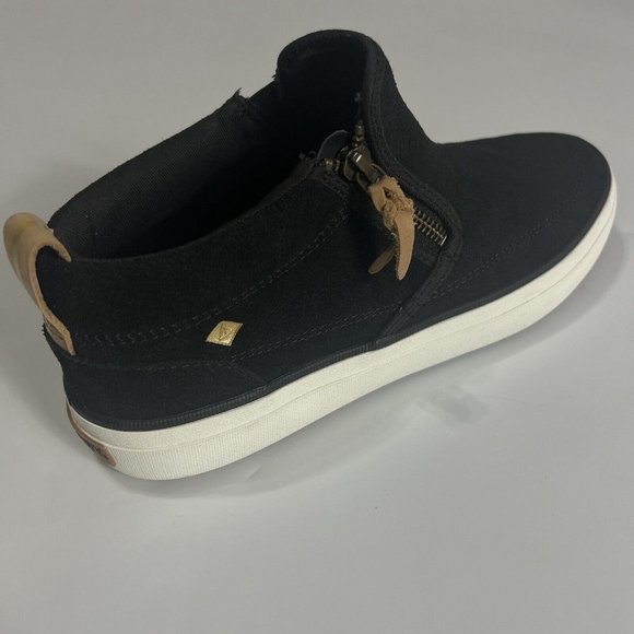 Sperry STS86853 Women's Crest Lug Side Zip Suede Chukka Shoes Black Size… - Picture 11 of 15
